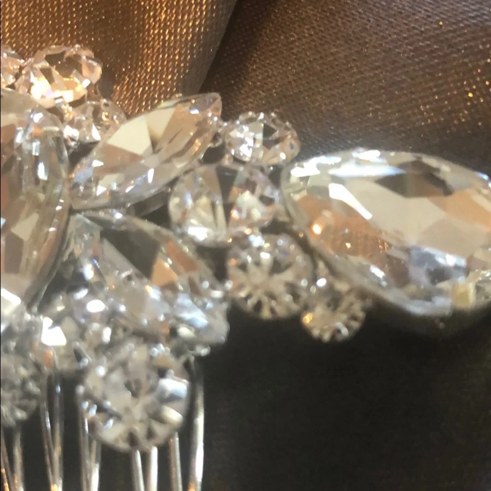 BRIDAL HAIR CLIP COMB | GORGEOUS RHINESTONE BRIDAL HAIR CLIP - Wedding PROM